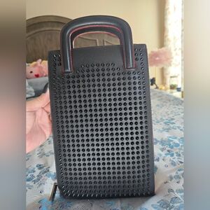Authentic Christian Louboutin Black Studded Handbag